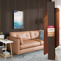 Avana Modern Acoustic Wood Wall Panels – 94.4x12.6 Inch Dark Walnut Acoustic
