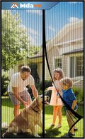 Magnetic Screen Door, Screen Door Mesh, Keep Bugs Out, Easy Install Works
