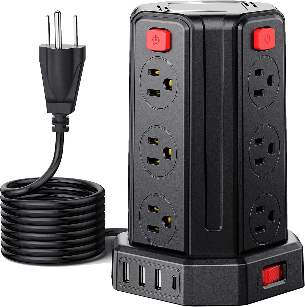 Power Strip Surge Protector, 10 Ft Extension Cord