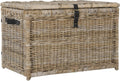 happimess Michael Wicker Storage Trunk Collapsible Chest 35.5", Natural
