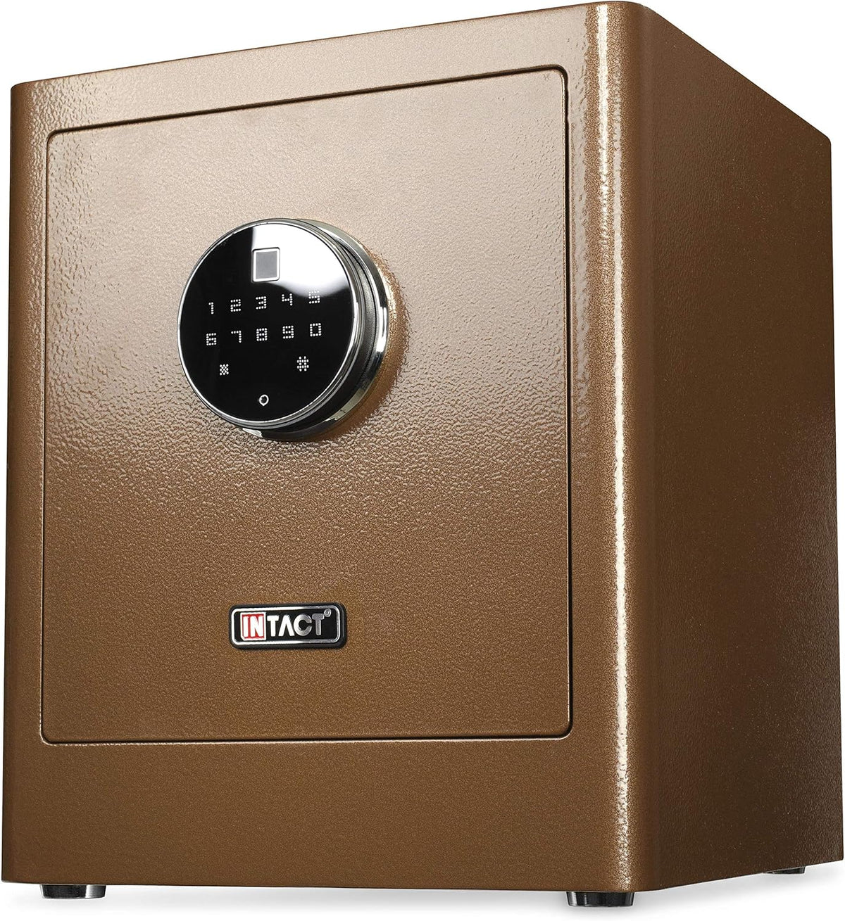 Eylar Intact Compact Quick Access Biometric Fingerprint Gun Safe with Nex-Gen Full Keypad Module Tall Bronze