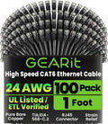 GEARit Cat 6 Ethernet Cable Pack (100 Pack)