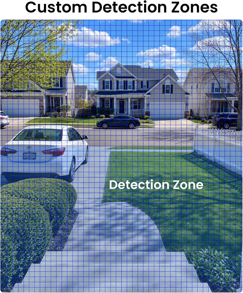 zosi 3k lite 8ch security camera system, 8pcs, package contents