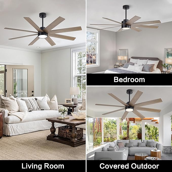 WINGBO 60" Large DC Ceiling Fans