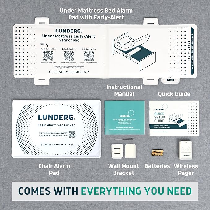 Lunderg Under Mattress Bed Alarm
