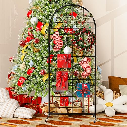 VGMiu Grid Wall Panel 1PCS Display Stand 2' x 5.2' FT Black Grid Wall Panels