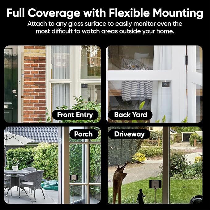Wyze Window Camera, WiFi Indoor HD Home Security Camera, Upgraded Color Night