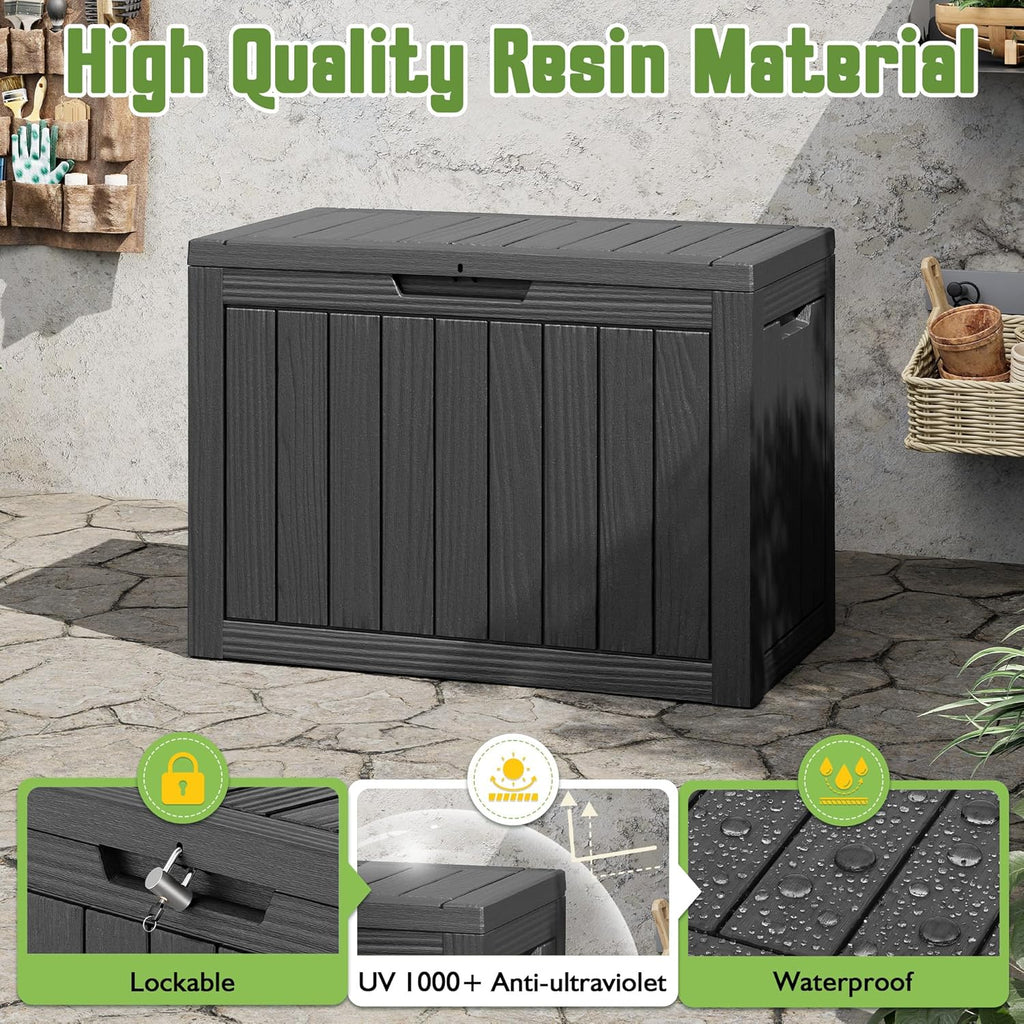 outdoor storage waterproof deck box for patio (45, close-up detail