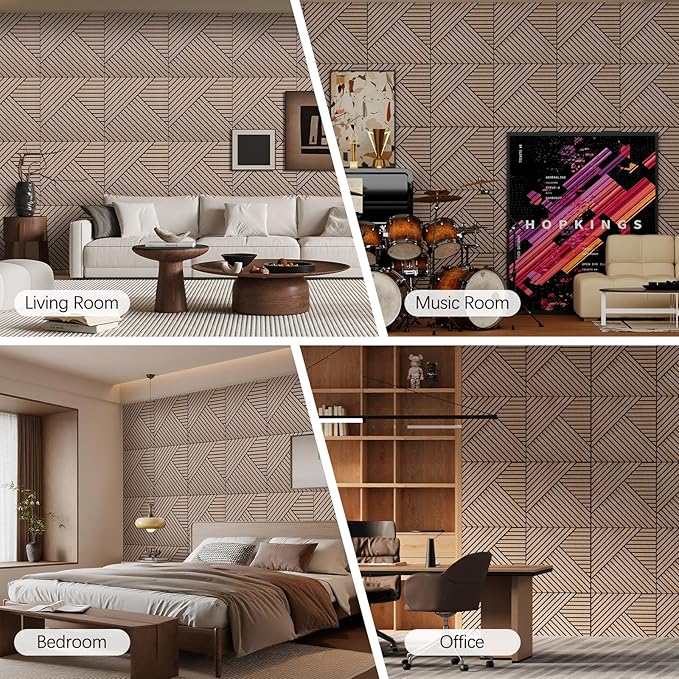 ARMURO 4 Packs Acoustic Wall Panels