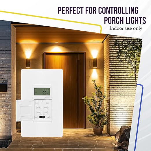 ENERLITES Programmable Digital Timer Switch (4 Pack)