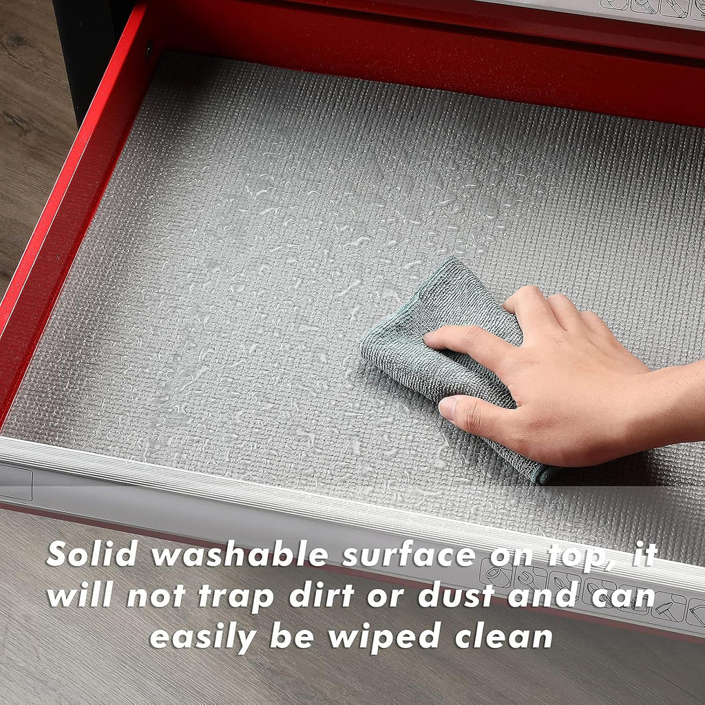 casoman professional tool box and drawer liner, grey on a desk or shelf