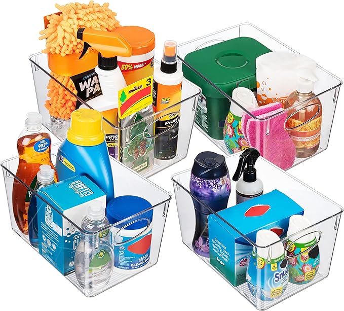 ClearSpace Plastic Storage Bins (4 Pack)