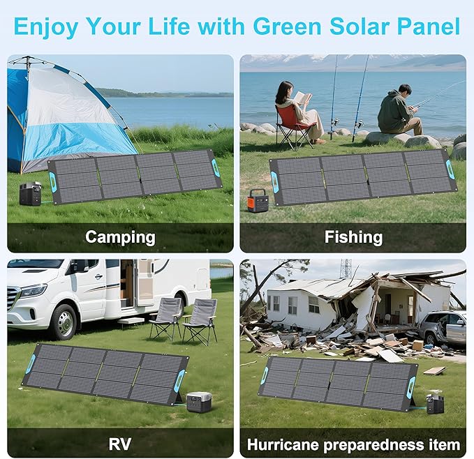 220W Portable Solar Panel for Power Station, 23.5% High Efficiency ETFE