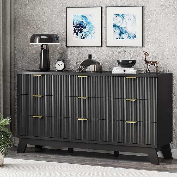 Xixini Fluted Dresser for Bedroom