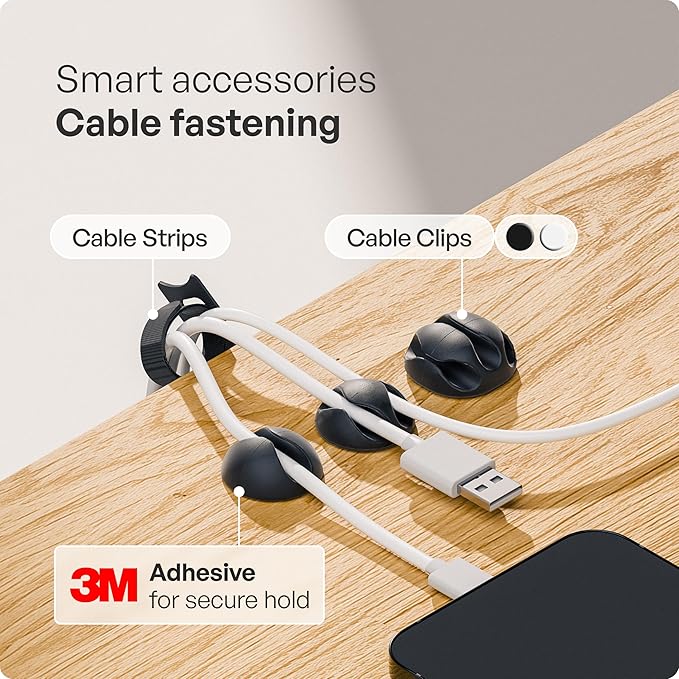 PAMO Cable Management Under Desk (Set of 3)