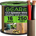 GEARit Outdoor Speaker Wire CL3 Rated, 16 Gauge Speaker Wire, Speaker Cable 250