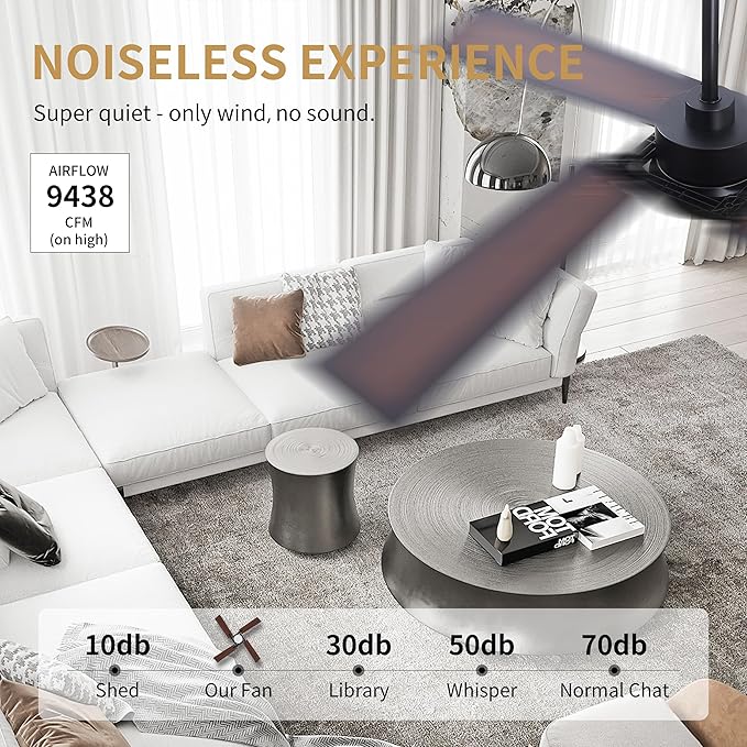 WINGBO 72 Inch Ceiling Fan