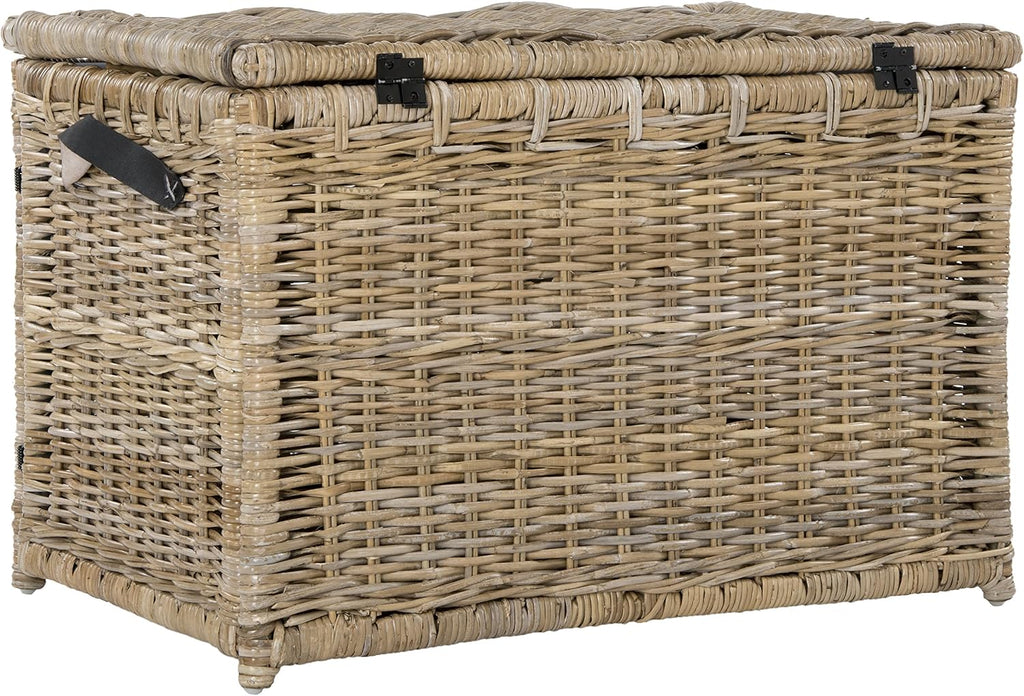 happimess michael wicker storage trunk collapsible chest 35.5", package contents