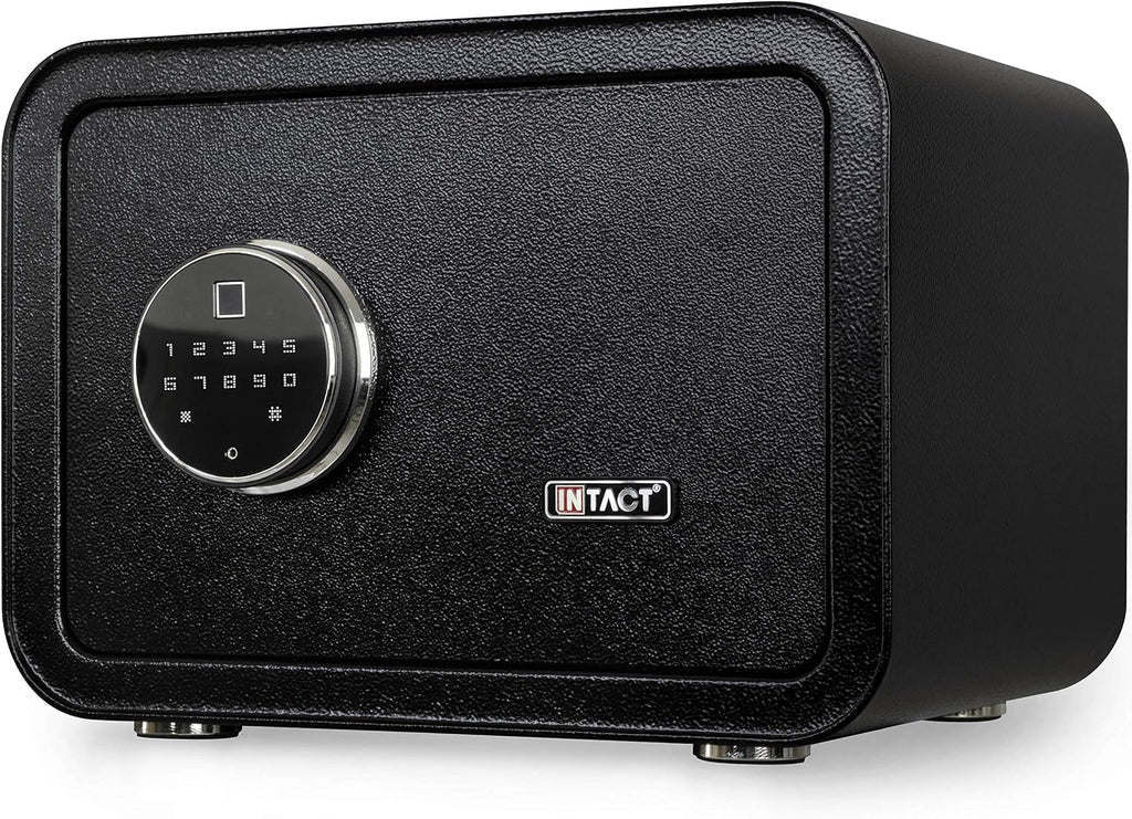 Intact Compact Quick Access Biometric Fingerprint Gun Safe With Nex-Gen Full Keypad Module Wide