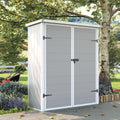 UDPATIO Vertical Storage Shed,51 Cu.ft Resin Outdoor Cabinet,Grey