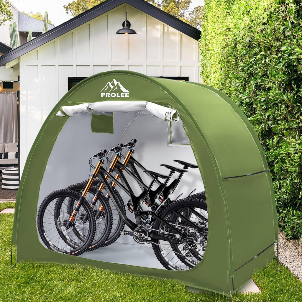 prolee bike storage tent for 2-3 bikes, 6.6, package contents
