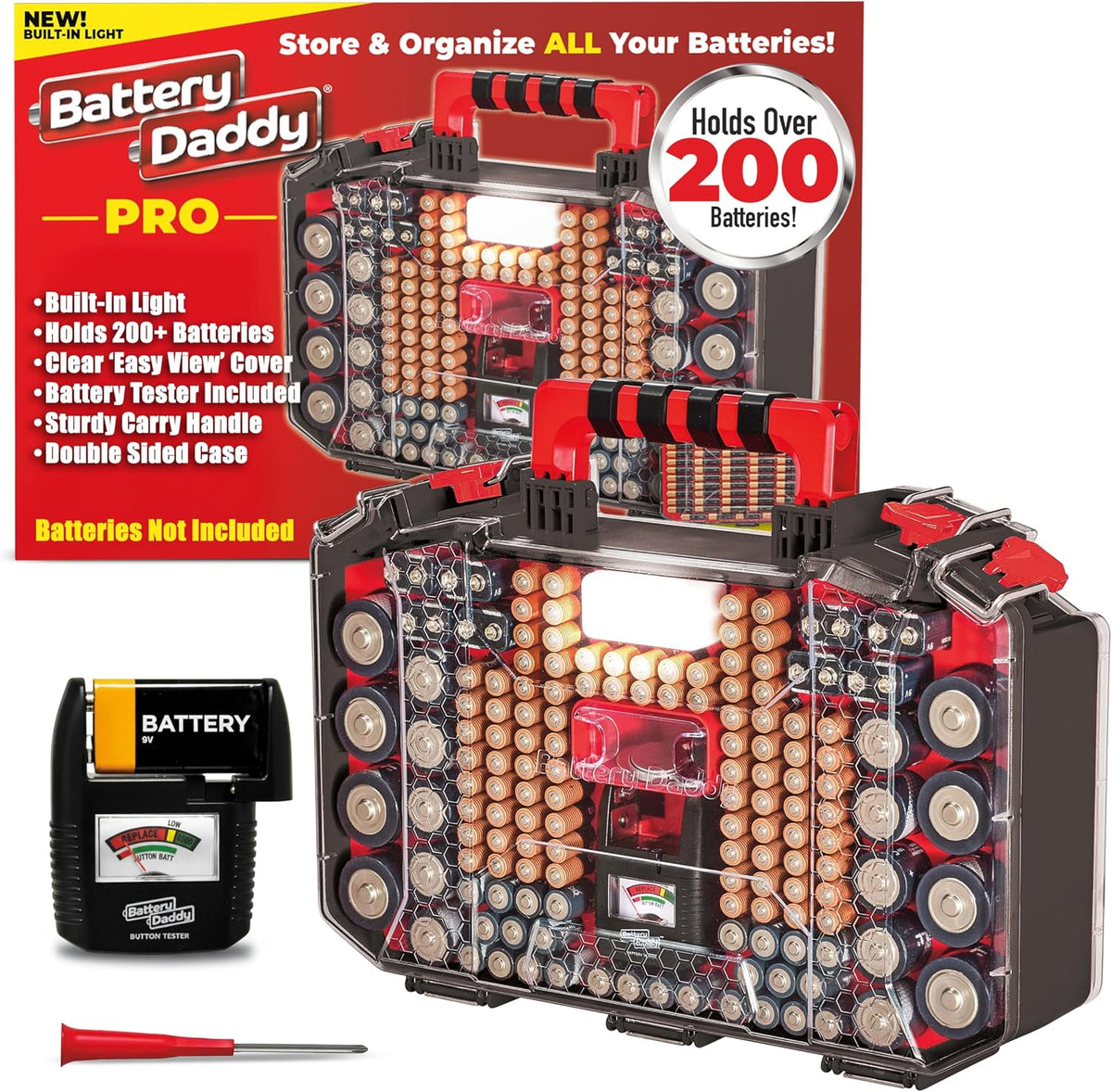 Ontel Battery Daddy Storage & Organizer Case