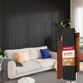 Avana Modern Acoustic Wood Wall Panels – 47.2 x 12.6 Inch Black Oak Acoustic