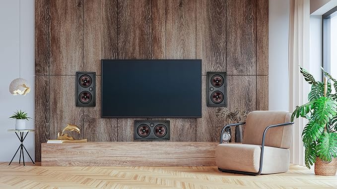 Soundavo IW-680CF Multi-Purpose Dual 6.5” 2-Way in-Wall LCR Speaker