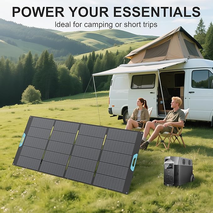 400W Portable Solar Panel for Power Station, 23.5% High Efficiency ETFE