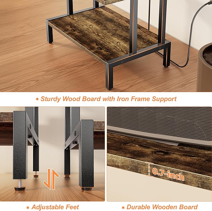 Aquzee Video Game Console Shelf, Stereo Racks