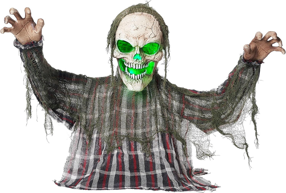 JOYIN Halloween Animatronics Decorations Outdoor, Animated Zombie Groundbreak...