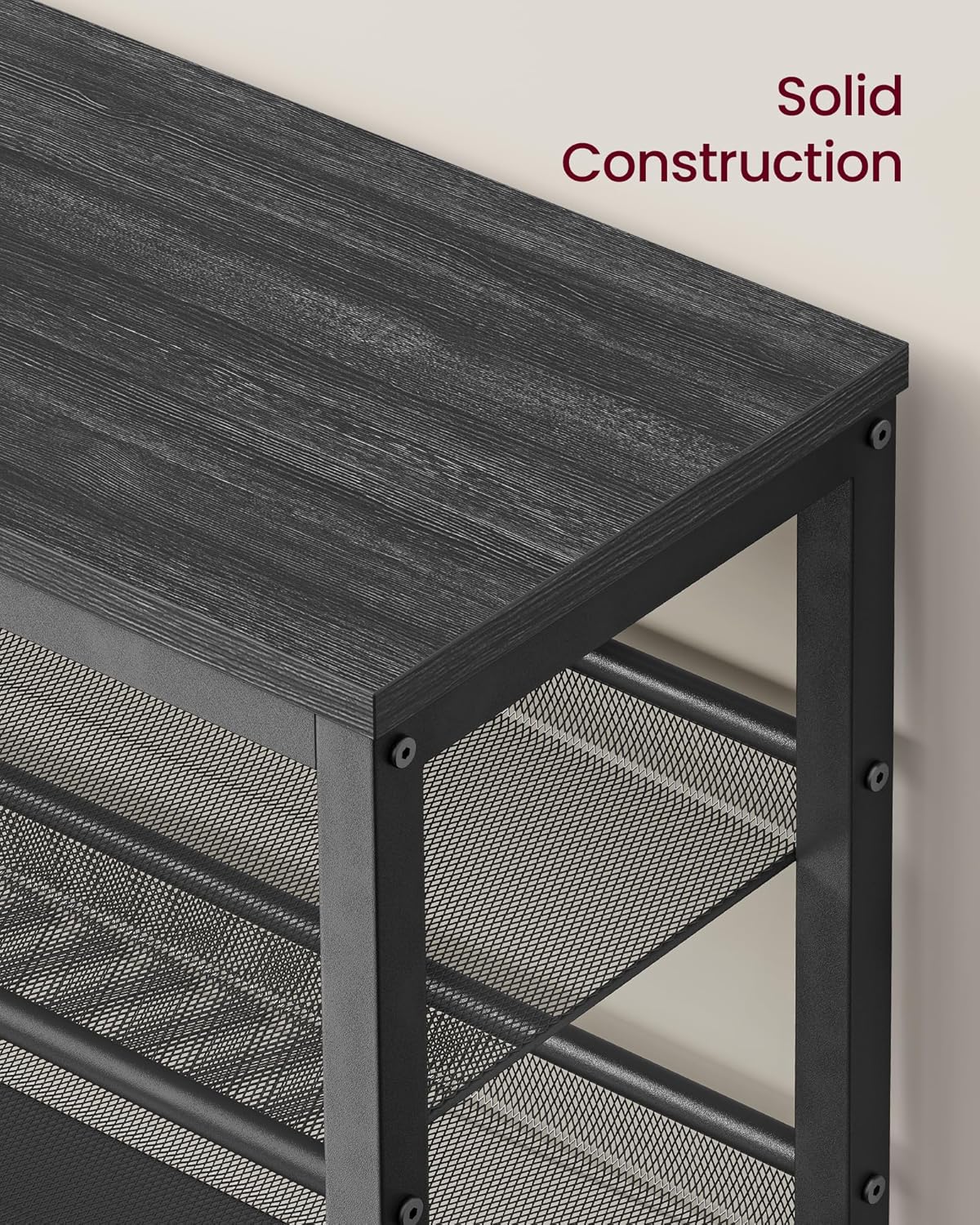 vasagle 3 tier shoe rack bench, one piece, package contents