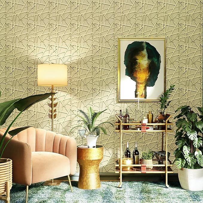 LEVOWAY 33 Pack 3D Wall Panels for Interior Wall Decor, Wall Covering Panles