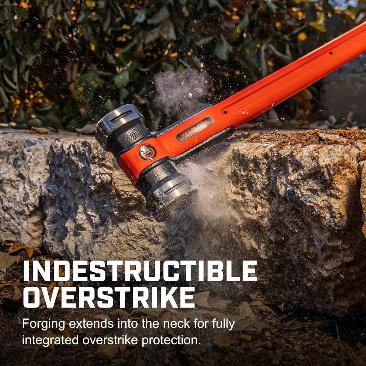 crescent 12 lb. headlock™ fiberglass sledgehammer | cshf12, side view