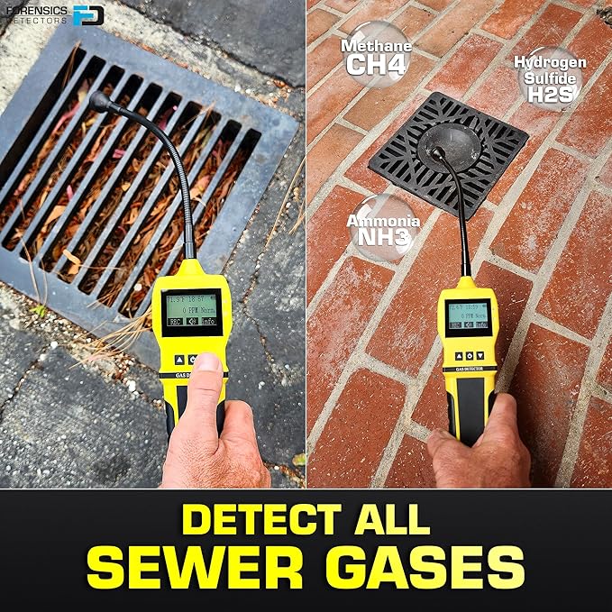 Sewer Smell Leak Detector by Forensics | 20-Year Sensor | Bathroom, Plumbing |