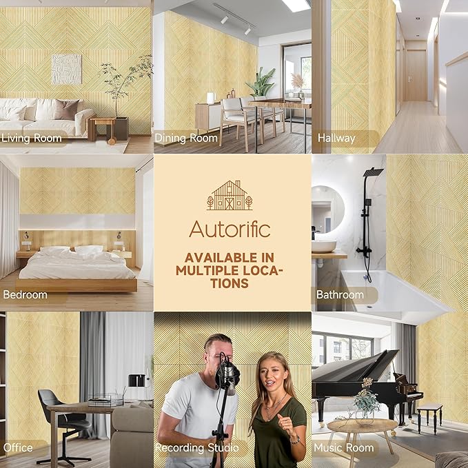 Acoustic Panels for Wall and Ceiling (6 Pack)