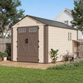 AirWire 8x12 FT Outdoor Resin Storage Shed Beige
