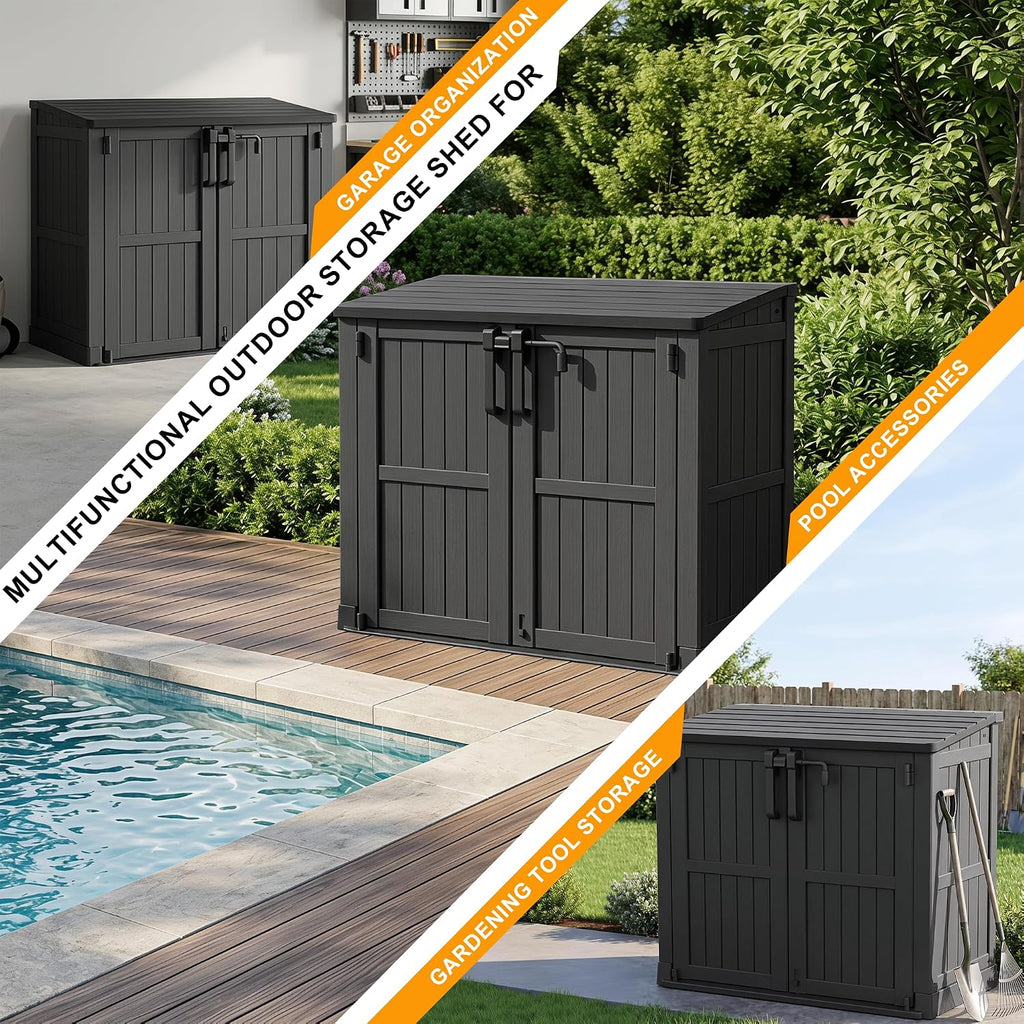 outdoor storage box & cabinet 36 cu ft, package contents