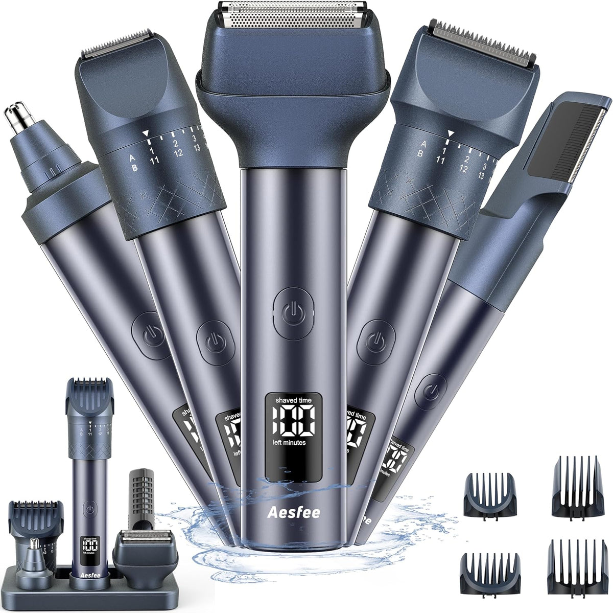 Beard Trimmer for Men, Precision Dial Adjustable 20 Settings, All-in-One