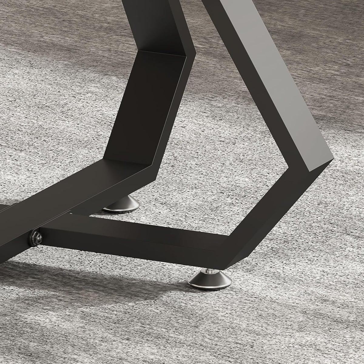 Coffee Table Legs 16 inch, Metal Table Legs Diamond Shape Black Industrial Modern Bench Chair Base Furniture Legs Desk Leg (Black)