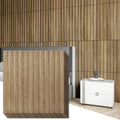 Art3d Slat Wall Panel, 3D Fluted Textured Panel 12-Tile 19.7 x 19.7in. (12-Pack)