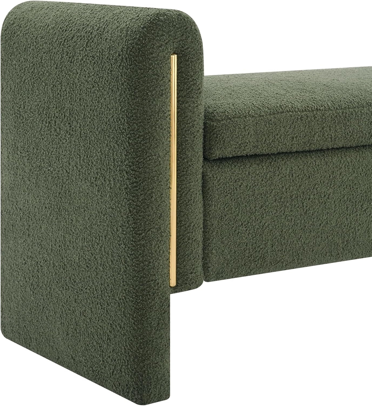 christopher knight home upholstered storage ottoman, teddy fabric showing dimensions
