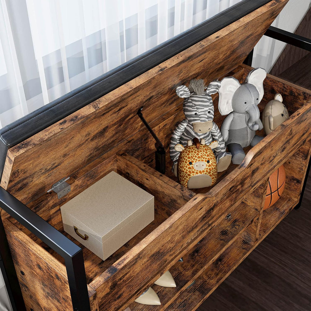 IRONCK Shoe Storage Bench with Doors and Storage for Entryway and Hallway