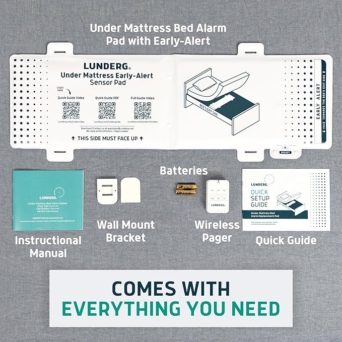 Lunderg Under Mattress Bed Alarm