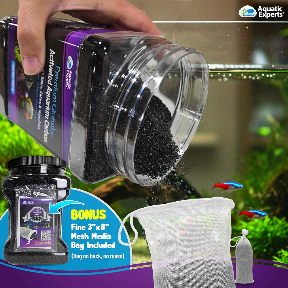 Premium Activated Carbon, Aquarium Carbon for Fish Tank Filter, Aquarium Filt...