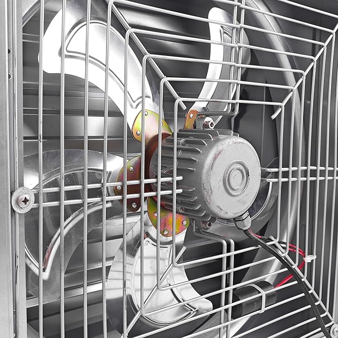 GRELWT 24" Wall Mounted Exhaust Fan -Automatic Shutter