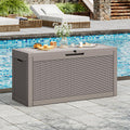 Outdoor Storage Box Waterproof, 75 Gallon Deck Box for Patio Storage