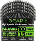 GEARit Cat 6 Ethernet Cable Pack (100-Pack)