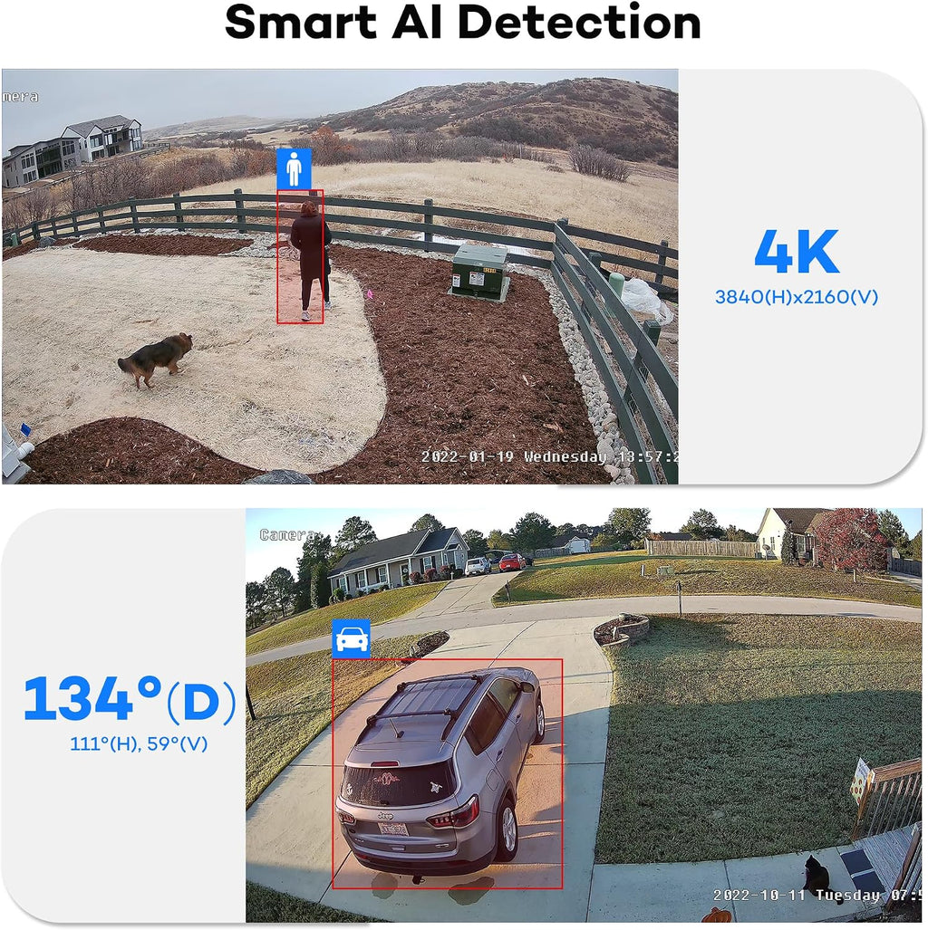 onwote 4k 8mp poe ip security cctv camera shown in use