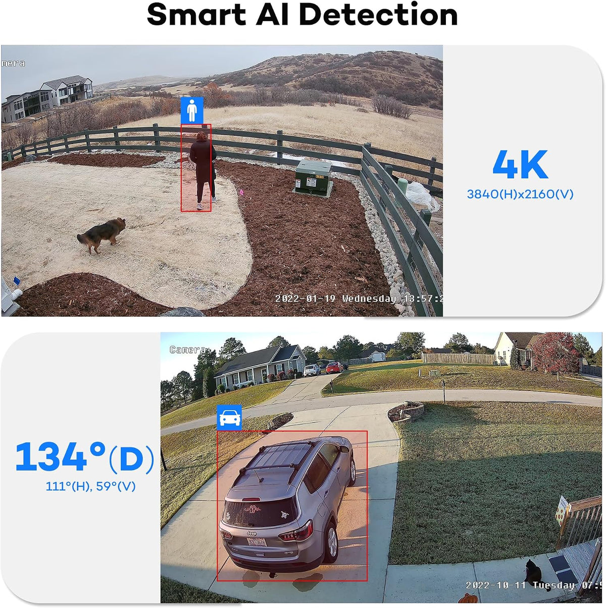 onwote 4k 8mp poe ip security cctv camera shown in use